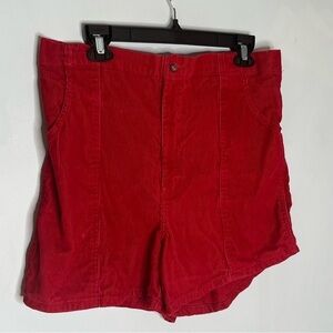 Weeds Corduroy Shorts Men’s 42 Vintage Retro Surf Beach Red